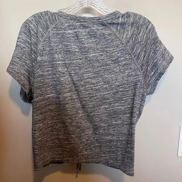 Calvin Klein Womens Performance Ruched-Front Cap-Sleeve Top - Picture 3 of 4